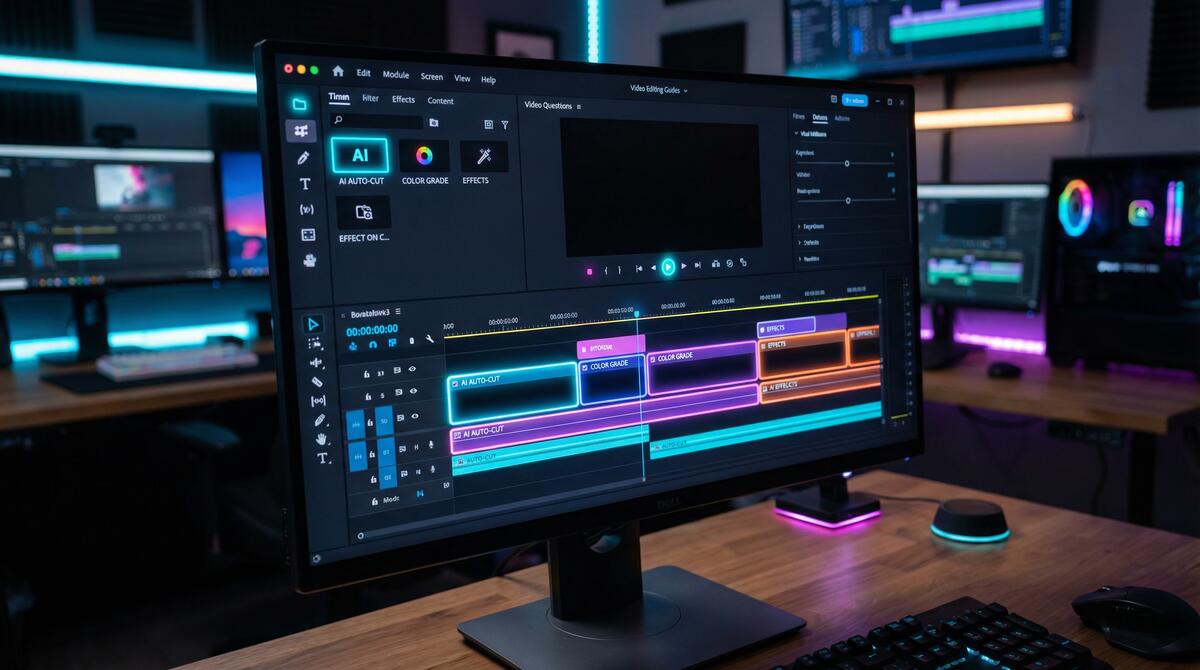 麻豆 AI视频剪辑工具界面